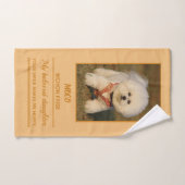 Bichon Frise ハンドタオル  (Serviette à main)
