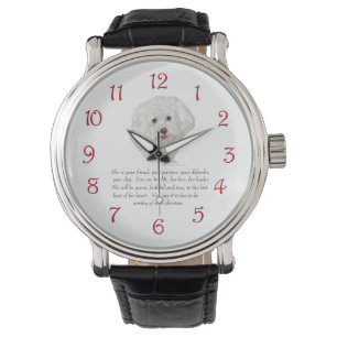 Bichon Frise Aandenken VROUW Horloge