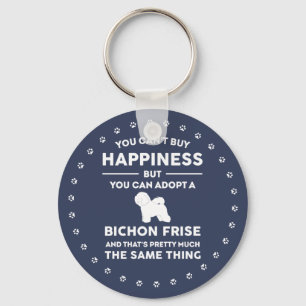 Bichon Frise Adoption Happiness Sleutelhanger