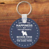 Bichon Frise Adoption Happiness Sleutelhanger (Voorkant)