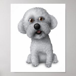 Bichon Frise : affiche 8x10
