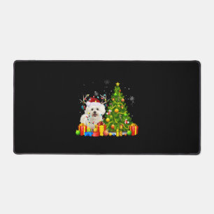 Bichon Frise Amoureux des chiens de Noël Xmas Père