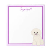 Bichon Frise Blank Notitieblok (Voorkant)