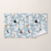Bichon Frise Botten en Paws Blue Bad Handdoek (Handdoek)