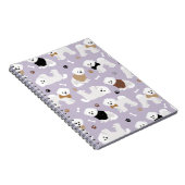 Bichon Frise Botten en Paws Paars Notitieboek (Rechterzijde)