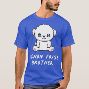 Bichon Frise Brother Kawaii Anime Hondenliefhebber T-shirt