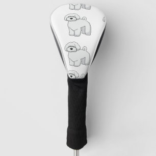 bichon frise cartoon golfheadcover