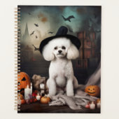 Bichon Frise Citrouilles Halloween effrayant (Devant)