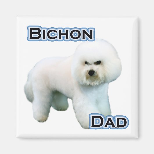 Bichon Frise Dad 4 - Magneet (Voorkant)