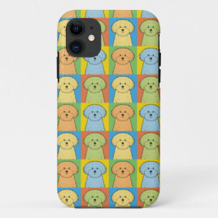 Bichon Frisé Dog Cartoon Pop-Art iPhone 11 Hoesje