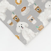 Bichon Frise Dog koffiedekens Fleece Deken (Hoek)