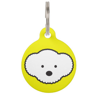 Bichon Frise Dog Label Huisdierpenning