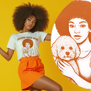 Bichon Frise Dog Mom Social Club Vrouwen T-shirt
