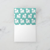 Bichon Frise Dog Puppy Notitiekaartje (Binnen)