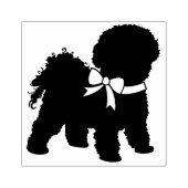 Bichon Frise Dog Puppy Rubberstempel (Afrduk)