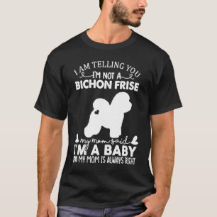 Bichon Frise Dog Vrouwen mama Dog T-shirt