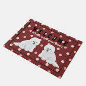 Bichon Frise Doormat Deurmat (Schuin)