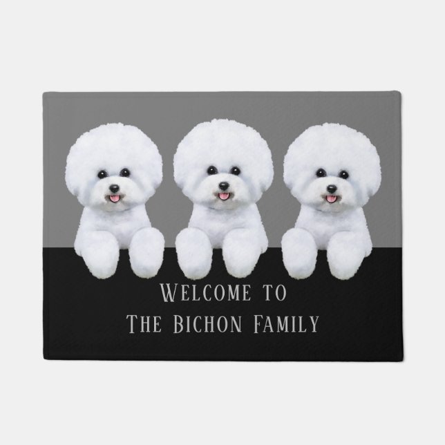  Bichon Frise Doormat Deurmat (Voorkant)