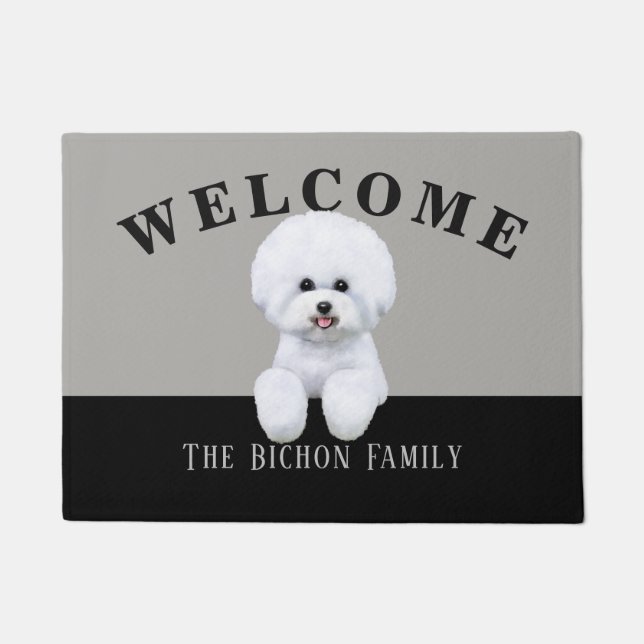  Bichon Frise Doormat Deurmat (Voorkant)