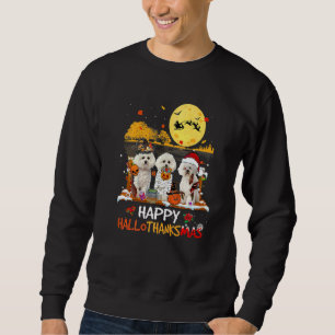 Bichon Frise Fijne Hallothanksmas Halloween Dankze Trui