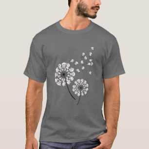 Bichon Frise Flower Fly Dandelion Funny Dog Lover T-shirt