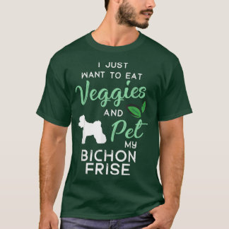 Bichon Frise Funny Vegan Dog Lover Owner Xmas Birt T-shirt