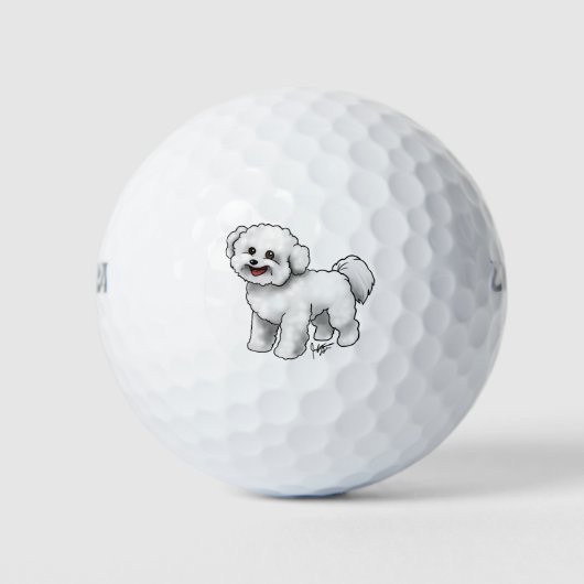 Bichon Frise Golfballen (Voorkant)