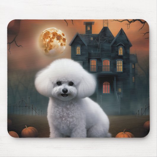 Bichon Frise Halloween eng Muismat (Voorkant)