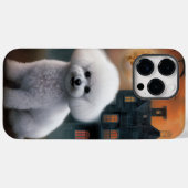 Bichon Frise Halloween Scary Case-Mate iPhone Case (Achterkant (horizontaal))