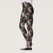 Bichon Frise Halloween Scary Leggings (Links)