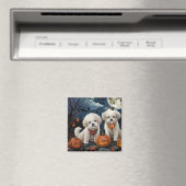 Bichon Frise Halloween Spooky Magneet (Insitu (Vaatwasser))