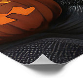 Bichon Frise Halloween Spooky Poster (Hoek)