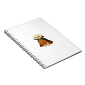 Bichon Frisé Halloween Vampire Pup met Pumpkin Ba Notitieboek (Rechterzijde)