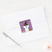 Bichon Frise Heks  Halloween Stickers (Envelop)
