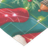 Bichon Frise Holiday Baking: Feestelijke Kerst Tafelkleed (Gekanteld)