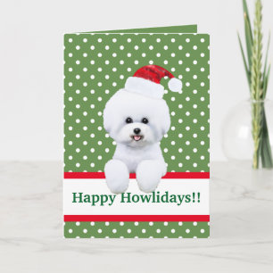  Bichon Frise Holiday-kaart Feestdagen Kaart