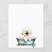 Bichon Frise Hond Blank Menu (Voorkant)
