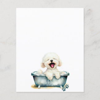 Bichon Frise Hond Blank Menu