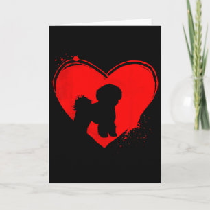 Bichon Frise Hond Hart Vorm Valentijnsdag Hondenli Kaart