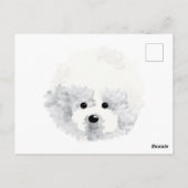 Bichon Frise hond Hartelijk dank Briefkaart (Achterkant)