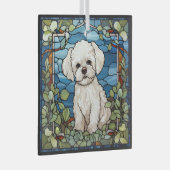 Bichon Frise Hond Kerstmis Ornament (Voorkant Rechts)
