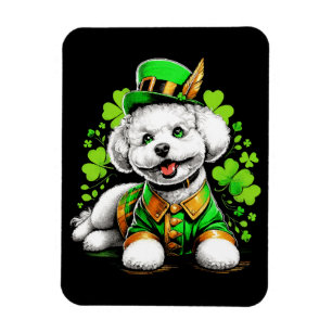 Bichon Frise Hond St Patrick's Day Magneet