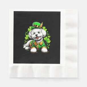 Bichon Frise Hond St Patrick's Day Servet