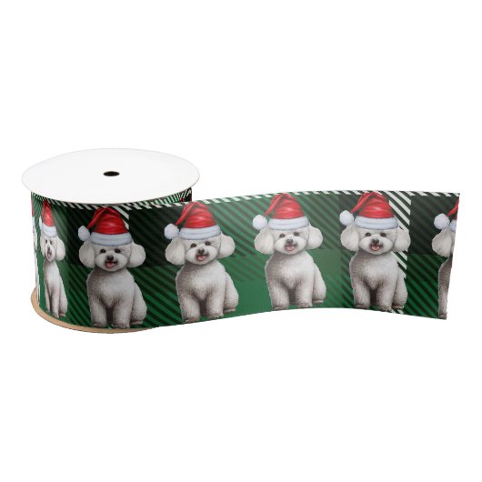 Bichon Frise Hond Vakantie Plaid Grappige Kerst Lint (Spoel)
