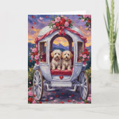 Bichon Frise Hond Valentijnsdag Kaart (Voorkant)