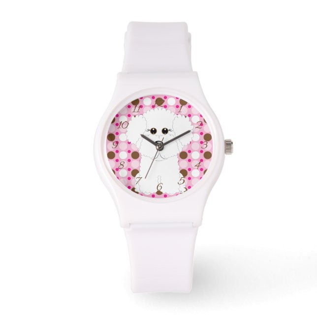 Bichon Frise Horloge (Voorkant)