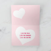 Bichon Frise Illustré Carte Saint Valentin (Intérieur)