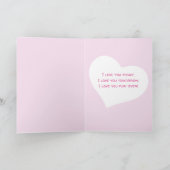 Bichon Frise Illustré Carte Saint Valentin (Intérieur)