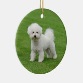 Bichon Frise Keramisch Ornament (Rechts)