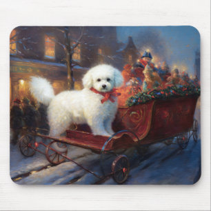 Bichon Frise Kerst Viering Seizoen Muismat